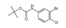 tert-butyl 3-bromo-4-chlorophenylcarbamate Structure