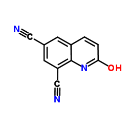 2-Oxo-1,2-dihydro-6,8-quinolinedicarbonitrile结构式