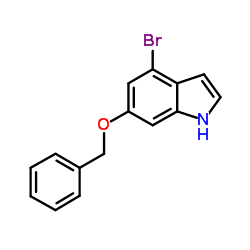 1H-Indole, 4-bromo-6-(phenylmethoxy)- Structure