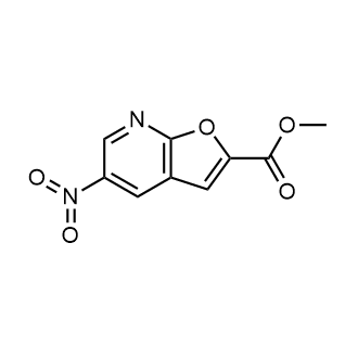 5-硝基呋喃[2,3-b]吡啶-2-羧酸甲酯结构式