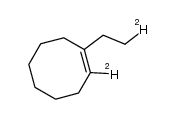 1-[(2-(2)H1)-ethyl]-(2-(2)H1)cyclooct-1-ene结构式