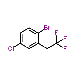 1-Bromo-4-chloro-2-(2,2,2-trifluoroethyl)benzene Structure