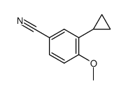 3-cyclopropyl-4-methoxybenzonitrile Structure