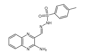 3-Aminochinoxalin-2-carbaldehydtosylhydrazon Structure