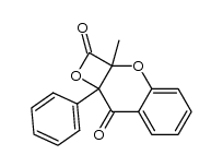 β-lactone of 2-carboxy-3-hydroxy-2-methyl-2,3-dihydroisoflavone结构式