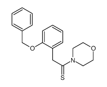 1-morpholin-4-yl-2-(2-phenylmethoxyphenyl)ethanethione Structure