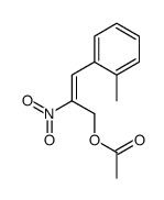 [(Z)-3-(2-methylphenyl)-2-nitroprop-2-enyl] acetate结构式