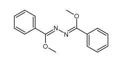 Bis-N,N'-(α-methoxy-benzyliden)-hydrazin,('Methyl-benzoat-azin') Structure