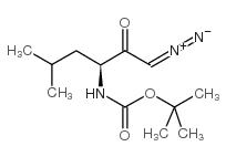 (s)-3-boc-amino-1-diazo-5-methyl-2-hexanone Structure