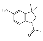 1-(5-amino-3,3-dimethyl-2H-indol-1-yl)ethanone Structure