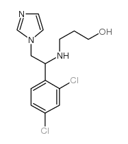 3-[[1-(2,4-DICHLOROPHENYL)-2-(1H-IMIDAZOL-1-YL)ETHYL]AMINO]-1-PROPANOL Structure