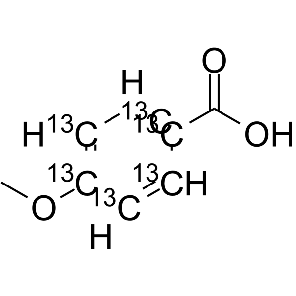 4-甲氧基苯甲酸-[13C6]结构式