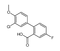2-(3-chloro-4-methoxyphenyl)-5-fluorobenzoic acid结构式