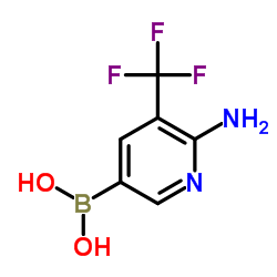 (6-氨基-5-(三氟甲基)吡啶-3-基)硼酸图片