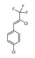 1-chloro-4-(2-chloro-3,3,3-trifluoroprop-1-enyl)benzene Structure