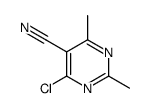 4-chloro-2,6-dimethylpyrimidine-5-carbonitrile结构式