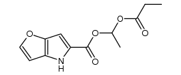 1-(propionyloxy)ethyl 4H-furo[3,2-b]pyrrole-5-carboxylate Structure