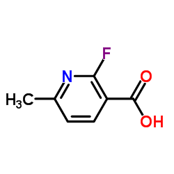 2-Fluoro-6-methyl-3-pyridinecarboxylic acid structure