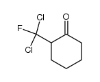 2-(dichlorofluoromethyl)cyclohexanone结构式