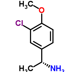 (1R)-1-(3-Chloro-4-methoxyphenyl)ethanamine结构式