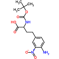 4-(4-amino-3-nitrophenyl)-2-[(tert-butoxycarbonyl)amino]butanoic acid Structure