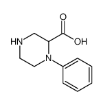 1-Phenyl-piperazine-2-carboxylic acid Structure