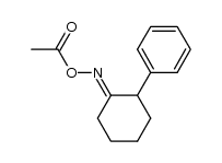 2-phenylcyclohexanone O-acetyl oxime Structure