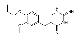 5-[(3-methoxy-4-prop-2-enoxyphenyl)methyl]pyrimidine-2,4-diamine结构式