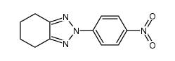 4,5,6,7-Tetrahydro-2-(p-nitrophenyl)-2H-benzo[d]-triazole结构式