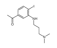 1-(3-((3-(dimethylamino)propyl)amino)-4-iodophenyl)ethan-1-one Structure