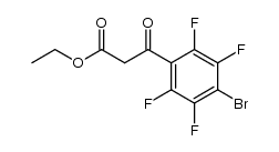 ethyl 3-(4-bromo-2,3,5,6-tetrafluorophenyl)-3-oxopropanoate结构式