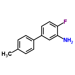 [1,1'-Biphenyl]-3-amine, 4-fluoro-4'-Methyl- Structure