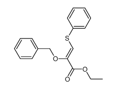 ethyl (Z)-2-(benzyloxy)-3-(phenylthio)-acrylate Structure