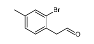 (2-bromo-4-methylphenyl)acetaldehyde Structure