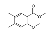 2-甲氧基-4,5-二甲基苯甲酸甲酯结构式