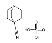 1-azabicyclo[2.2.2]octane-4-carbonitrile,sulfuric acid Structure