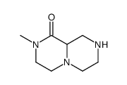 2-methylhexahydro-2H-pyrazino[1,2-a]pyrazin-1(6H)-one(SALTDATA: FREE) Structure