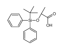 (2S)-2-[tert-butyl(diphenyl)silyl]oxypropanoic acid Structure