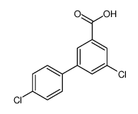 3-chloro-5-(4-chlorophenyl)benzoic acid结构式