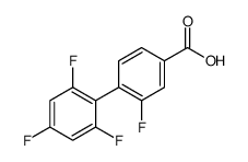 3-fluoro-4-(2,4,6-trifluorophenyl)benzoic acid结构式