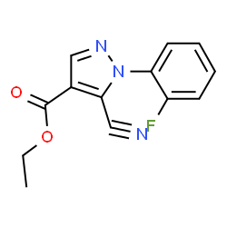 ETHYL5-CYANO-1-(2-FLUOROPHENYL)-1H-PYRAZOLE-4-CARBOXYLATE structure