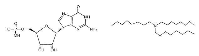 guanosine 5-monophosphate mono(trioctylammonium) salt结构式