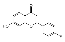 2-(4-fluorophenyl)-7-hydroxychromen-4-one Structure