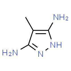 4-Methyl-1H-pyrazole-3,5-diamine结构式