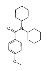 N,N-dicyclohexyl-4-methoxybenzamide结构式