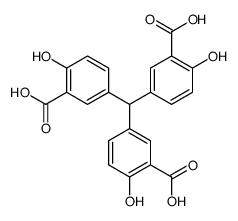 5-[bis(3-carboxy-4-hydroxyphenyl)methyl]-2-hydroxybenzoic acid结构式