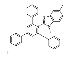 1,5,6-trimethyl-2-(2,4,6-triphenylpyridin-1-ium-1-yl)benzimidazole,iodide Structure
