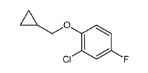 2-Chloro-1-(cyclopropylmethoxy)-4-fluorobenzene结构式