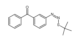 (Z)-(3-Benzoylphenyl)azo tert-butyl sulfide Structure
