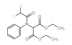 diethyl 2-[(2,2-dichloroacetyl)-phenyl-amino]propanedioate structure